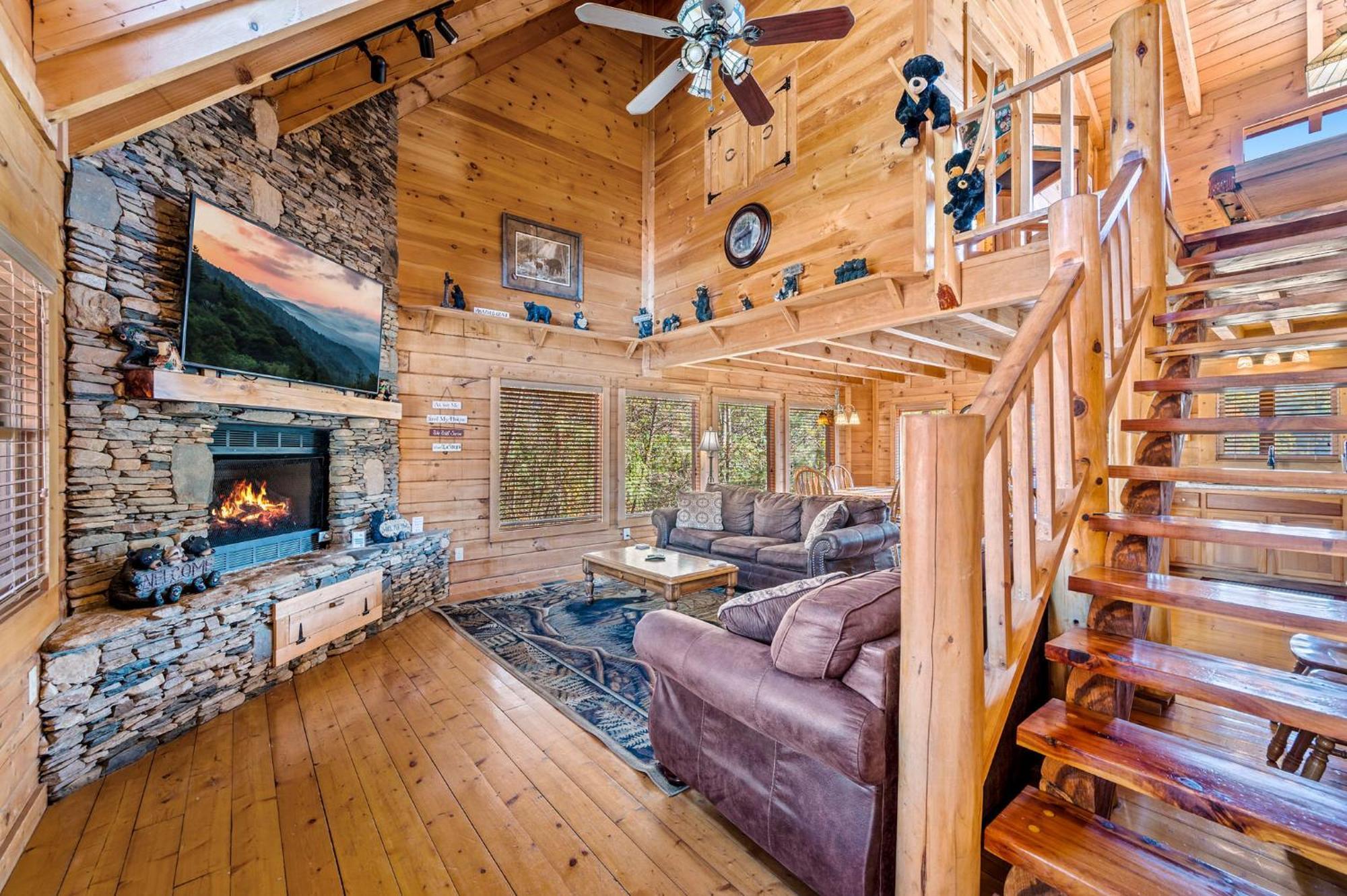 Bearfoot Pines - True Log Cabin - Wi-Fi, Hot Tub, Fishing, Deck With Views! - Mins To Pf เซอเวียร์วีล ภายนอก รูปภาพ