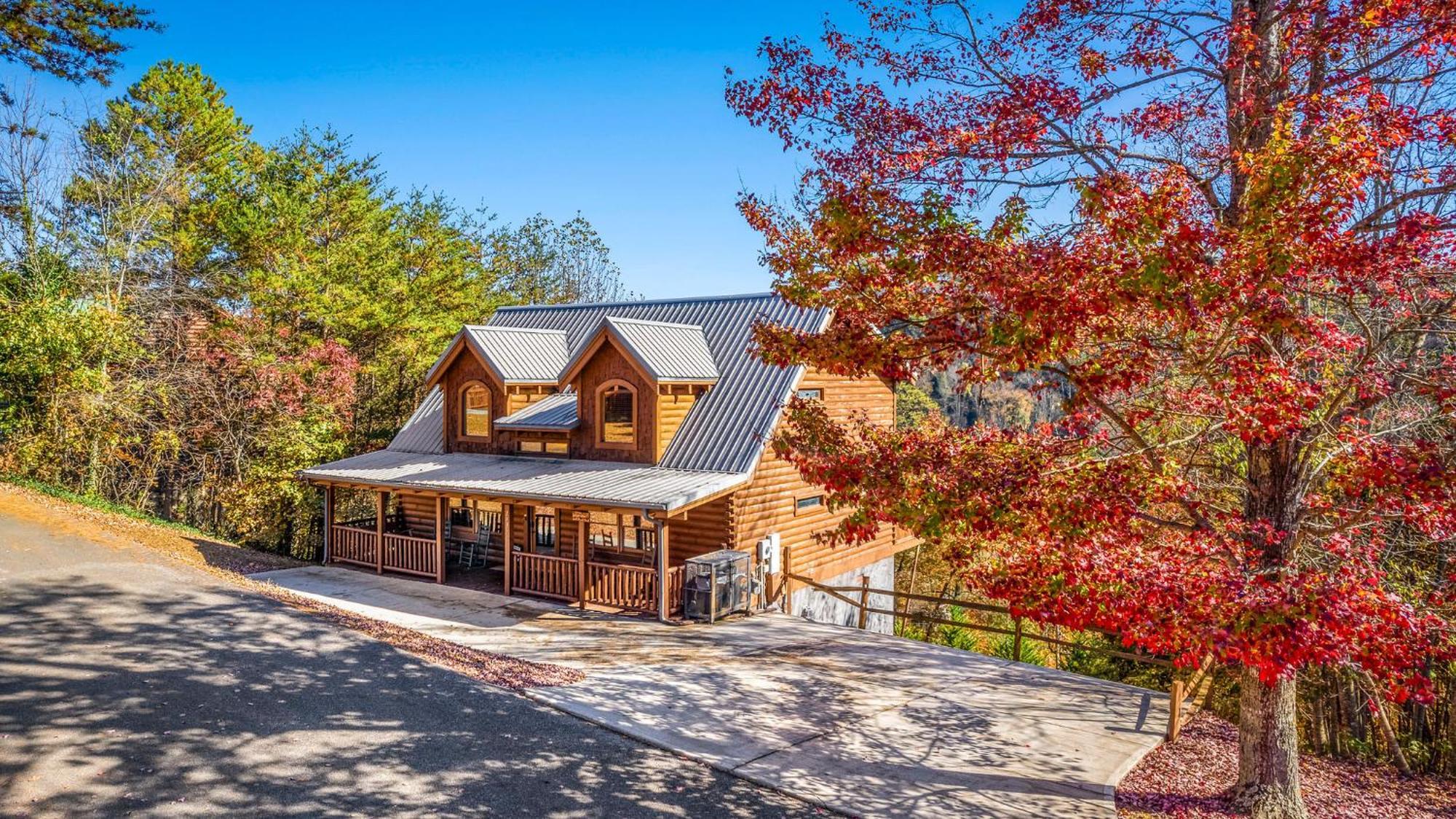 Bearfoot Pines - True Log Cabin - Wi-Fi, Hot Tub, Fishing, Deck With Views! - Mins To Pf เซอเวียร์วีล ภายนอก รูปภาพ