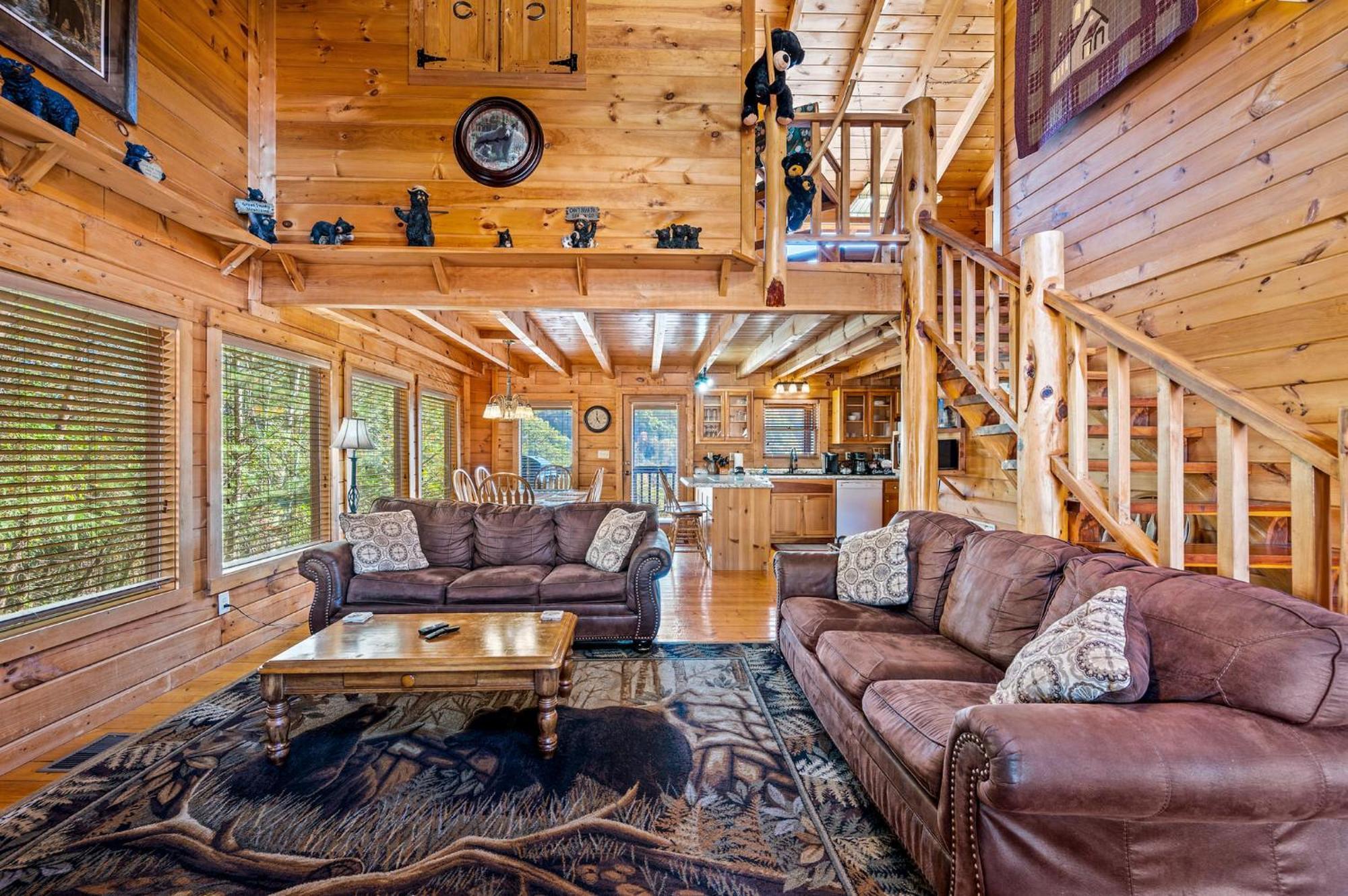Bearfoot Pines - True Log Cabin - Wi-Fi, Hot Tub, Fishing, Deck With Views! - Mins To Pf เซอเวียร์วีล ภายนอก รูปภาพ