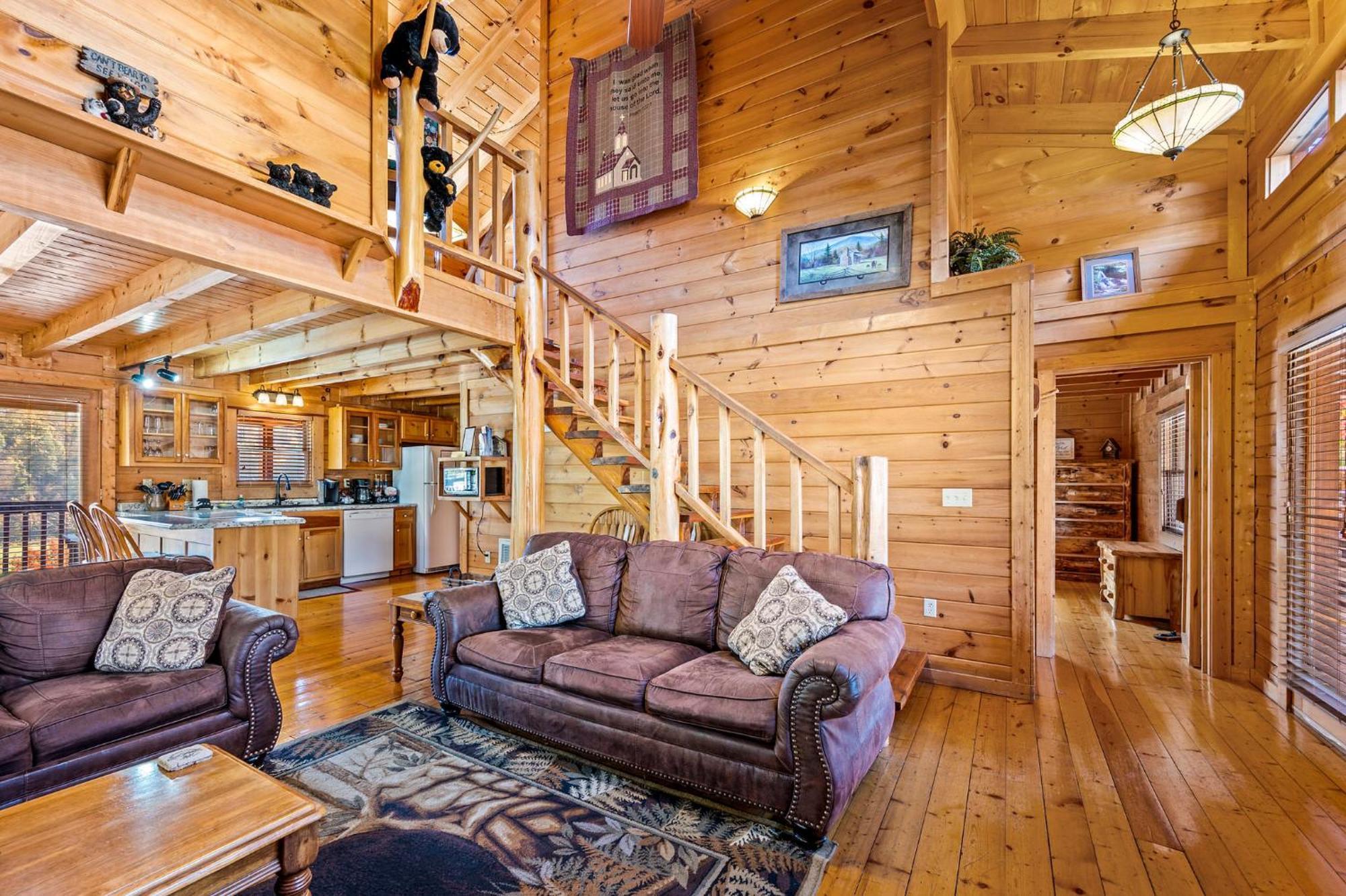 Bearfoot Pines - True Log Cabin - Wi-Fi, Hot Tub, Fishing, Deck With Views! - Mins To Pf เซอเวียร์วีล ภายนอก รูปภาพ
